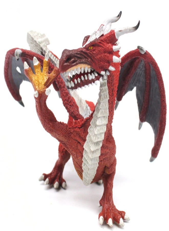 Mallexo ألعاب تنين ثلاثية الأبعاد واقعية من ماليكسو للأطفال | مجسم تنين ديناصور من مادة PVC مع فك متحرك | ألعاب للأولاد والبنات، هدية عيد ميلاد للأطفال، أدوات زينة وتعليمية - Image 1